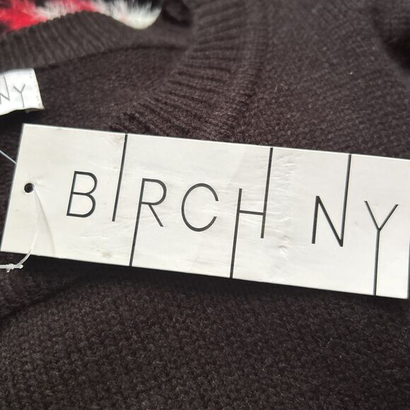 NEW Birch NY Fuzzy Santa Pullover Sweater - Black Soft Cozy Knit - Plus Size 1X - Picture 6 of 8